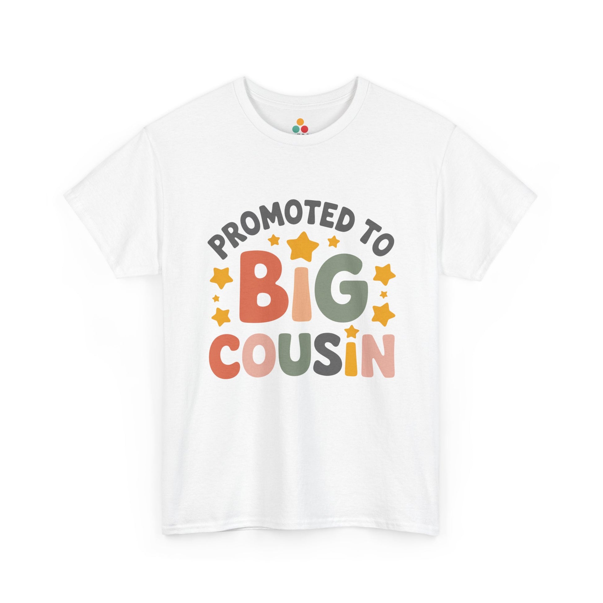 Promoted to Big Cousin Graphic T-Shirt – Cute Retro Tee for New Big Cousins and Family Announcements | TEEZOCA 