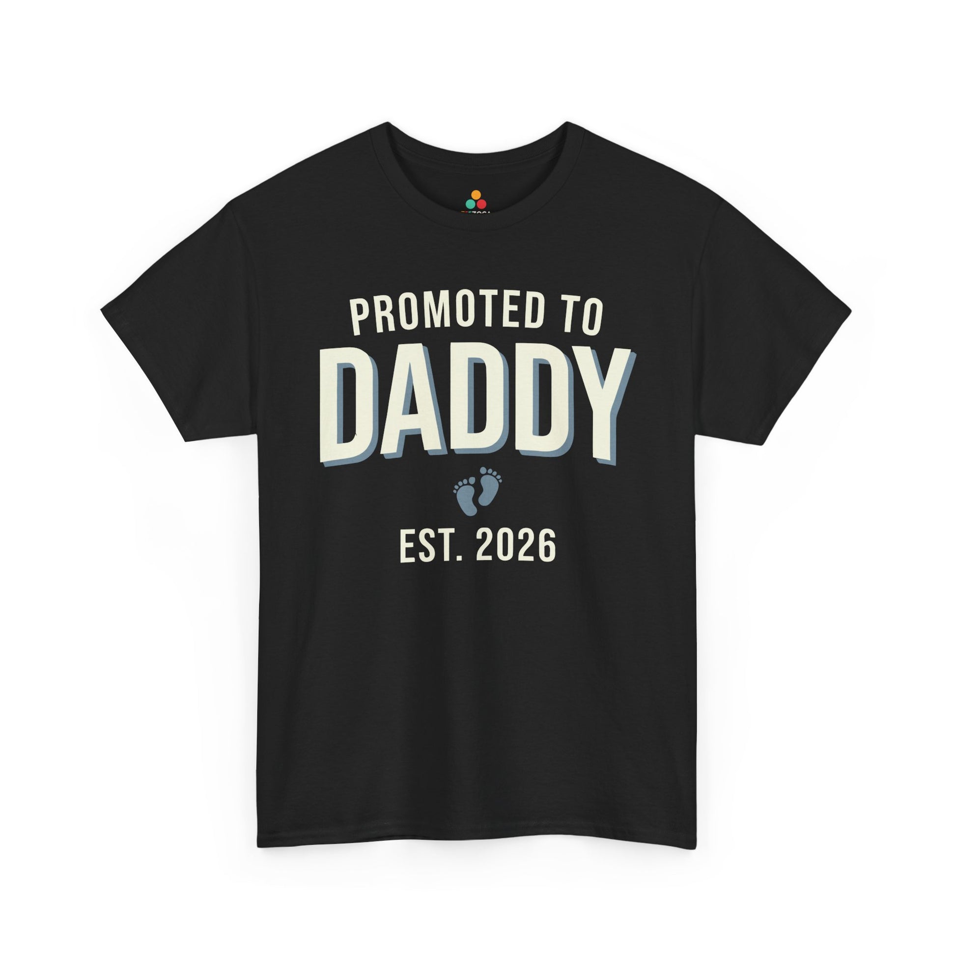 Promoted to Daddy 2026 Unisex T-shirt New Dad Announcement Gift | TEEZOCA 