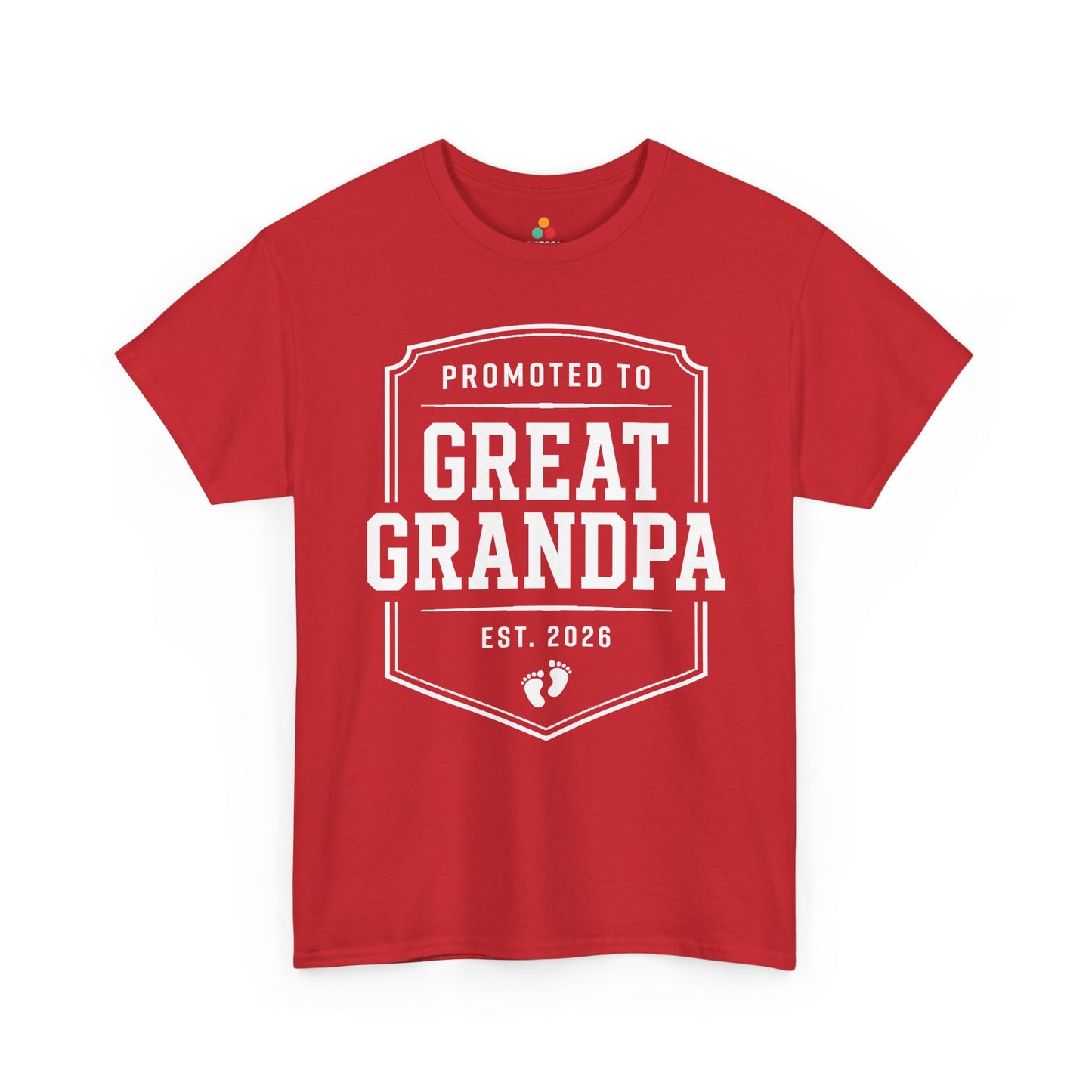 Promoted to Great Grandpa 2026 Funny Gift Unisex T-shirt | TEEZOCA 