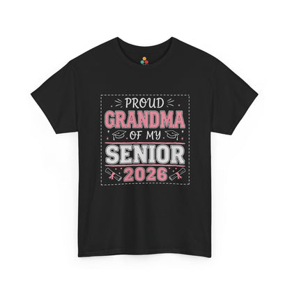 Proud Grandma Of My Senior 2026 T‑Shirt – Graduation Grandma Gift Tee | TEEZOCA 