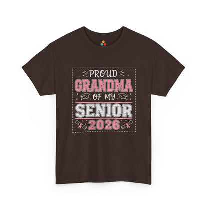 Proud Grandma Of My Senior 2026 T‑Shirt – Graduation Grandma Gift Tee | TEEZOCA 