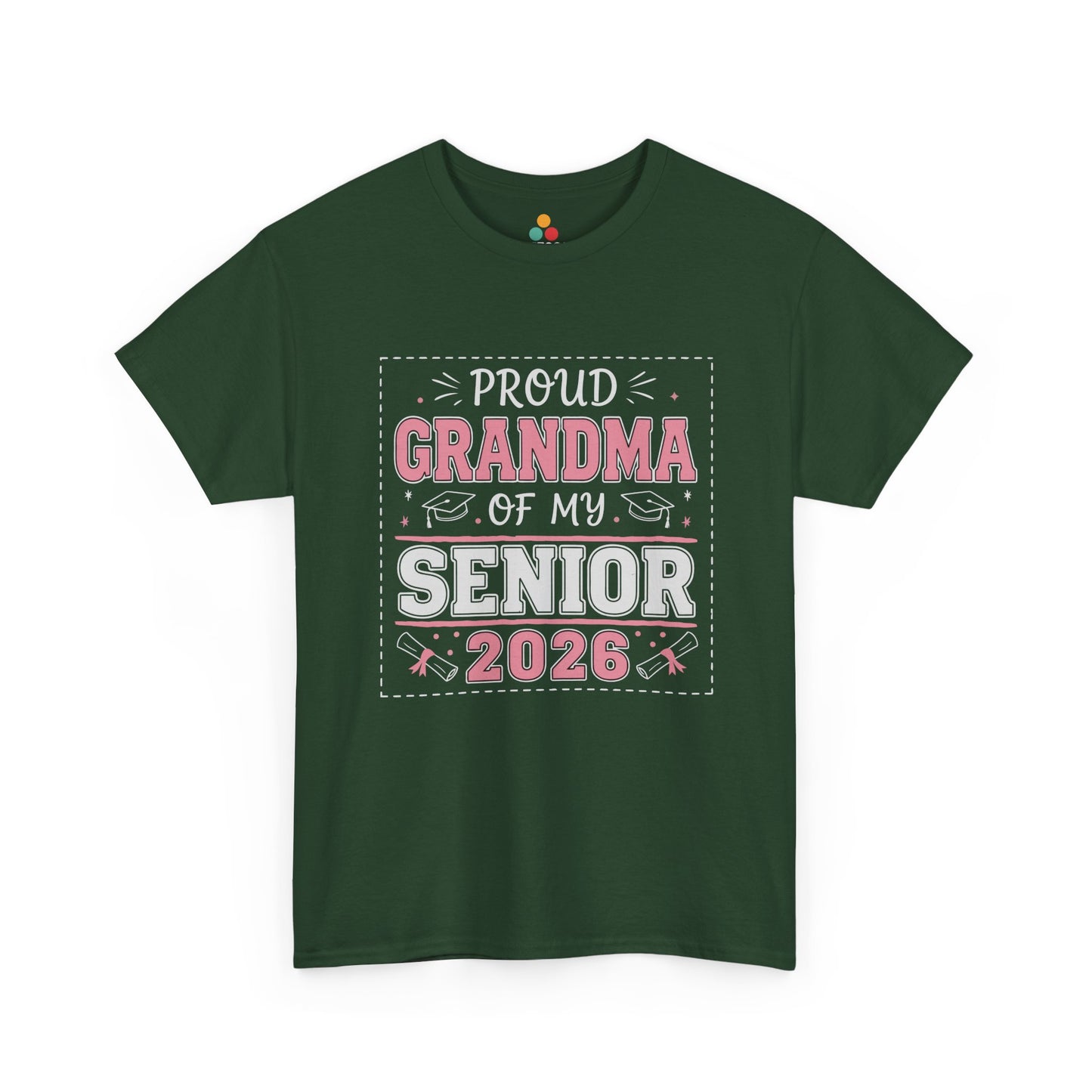 Proud Grandma Of My Senior 2026 T‑Shirt – Graduation Grandma Gift Tee | TEEZOCA 
