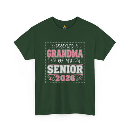Proud Grandma Of My Senior 2026 T‑Shirt – Graduation Grandma Gift Tee | TEEZOCA 