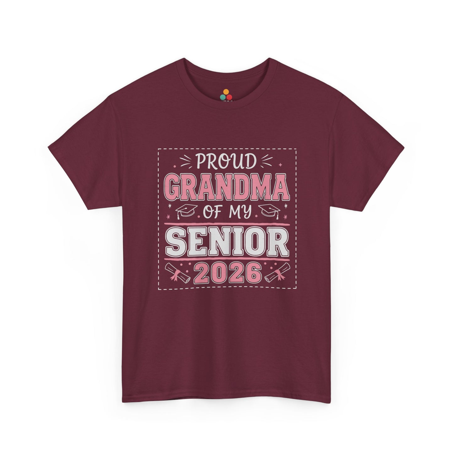 Proud Grandma Of My Senior 2026 T‑Shirt – Graduation Grandma Gift Tee | TEEZOCA 