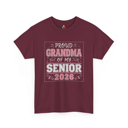 Proud Grandma Of My Senior 2026 T‑Shirt – Graduation Grandma Gift Tee | TEEZOCA 