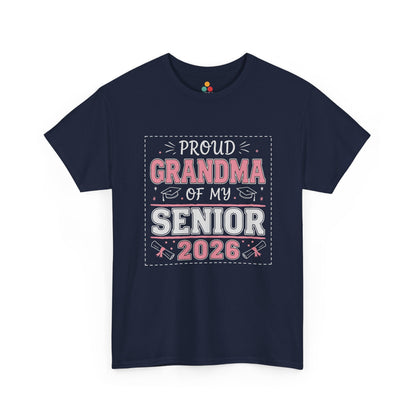 Proud Grandma Of My Senior 2026 T‑Shirt – Graduation Grandma Gift Tee | TEEZOCA 