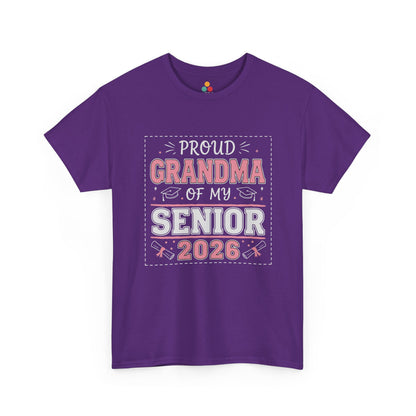Proud Grandma Of My Senior 2026 T‑Shirt – Graduation Grandma Gift Tee | TEEZOCA 
