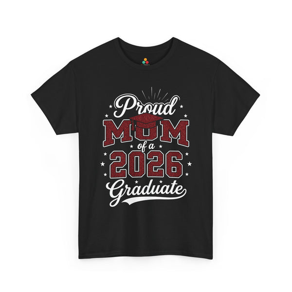 Proud Mom of a 2026 Graduate Unisex T-shirt Graduation Gift TEEZOCA