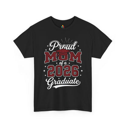 Proud Mom of a 2026 Graduate Unisex T-shirt Graduation Gift | TEEZOCA 