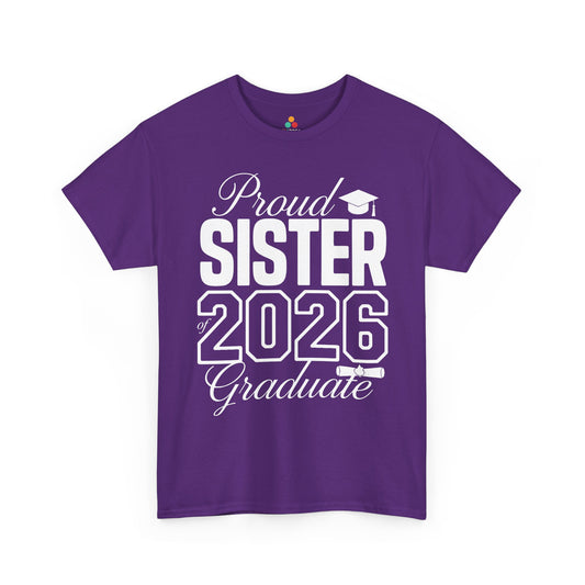Proud Sister Class of 2026 Unisex T-shirt Graduation Gift Shirt | TEEZOCA 