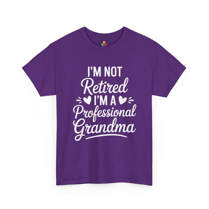 I'm Not Retired I'm A Professional Grandma Funny T‑Shirt – TEEZOCA Grandma Gift | TEEZOCA 