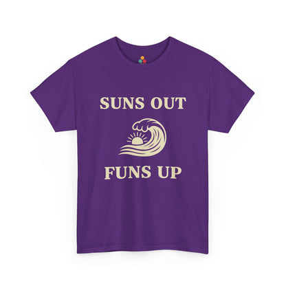Suns Out Funs Up T-Shirt – Retro Summer Wave Surfing Gift | TEEZOCA 