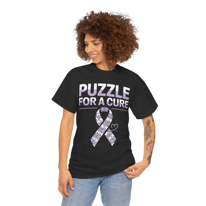 Puzzle for a Cure Alzheimer Awareness Unisex T-shirt | TEEZOCA 