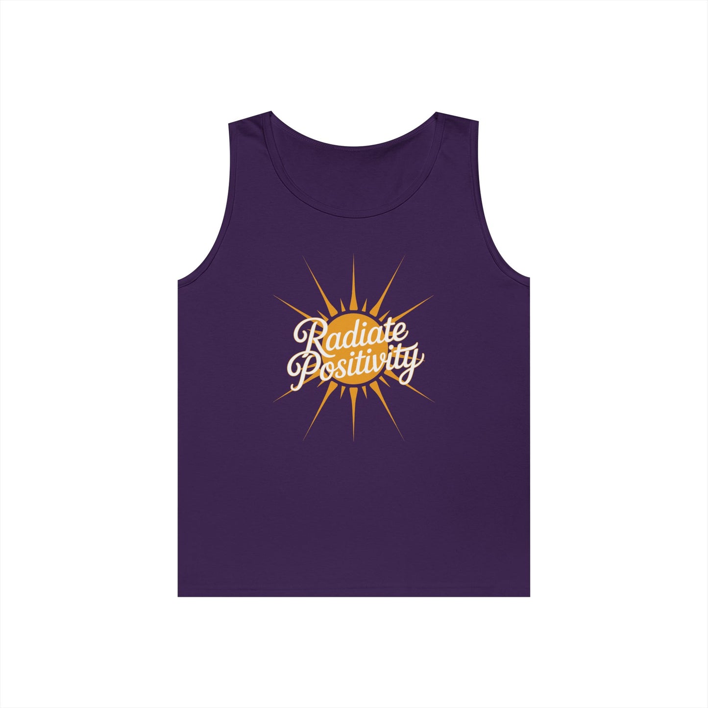 Radiate Positivity Unisex Tank Top for Uplifting Summer Streetwear Style | TEEZOCA 