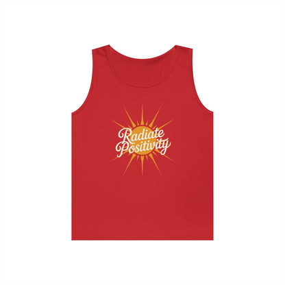 Radiate Positivity Unisex Tank Top for Uplifting Summer Streetwear Style | TEEZOCA 