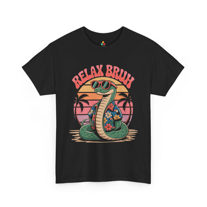 Relax Bruh Snake Vintage Tropical Cobra Graphic T-Shirt | TEEZOCA 