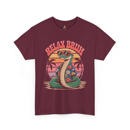 Relax Bruh Snake Vintage Tropical Cobra Graphic T-Shirt | TEEZOCA 