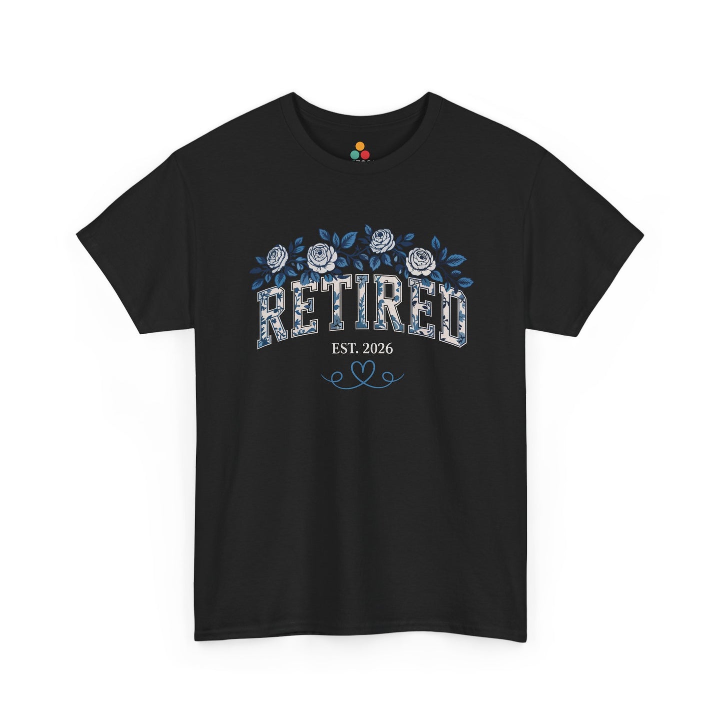 Retired Est 2026 Floral Aesthetic T-Shirt – TEEZOCA Retirement Tee | TEEZOCA 
