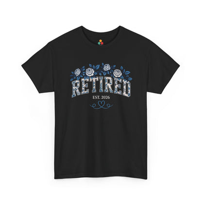 Retired Est 2026 Floral Aesthetic T-Shirt – TEEZOCA Retirement Tee | TEEZOCA 