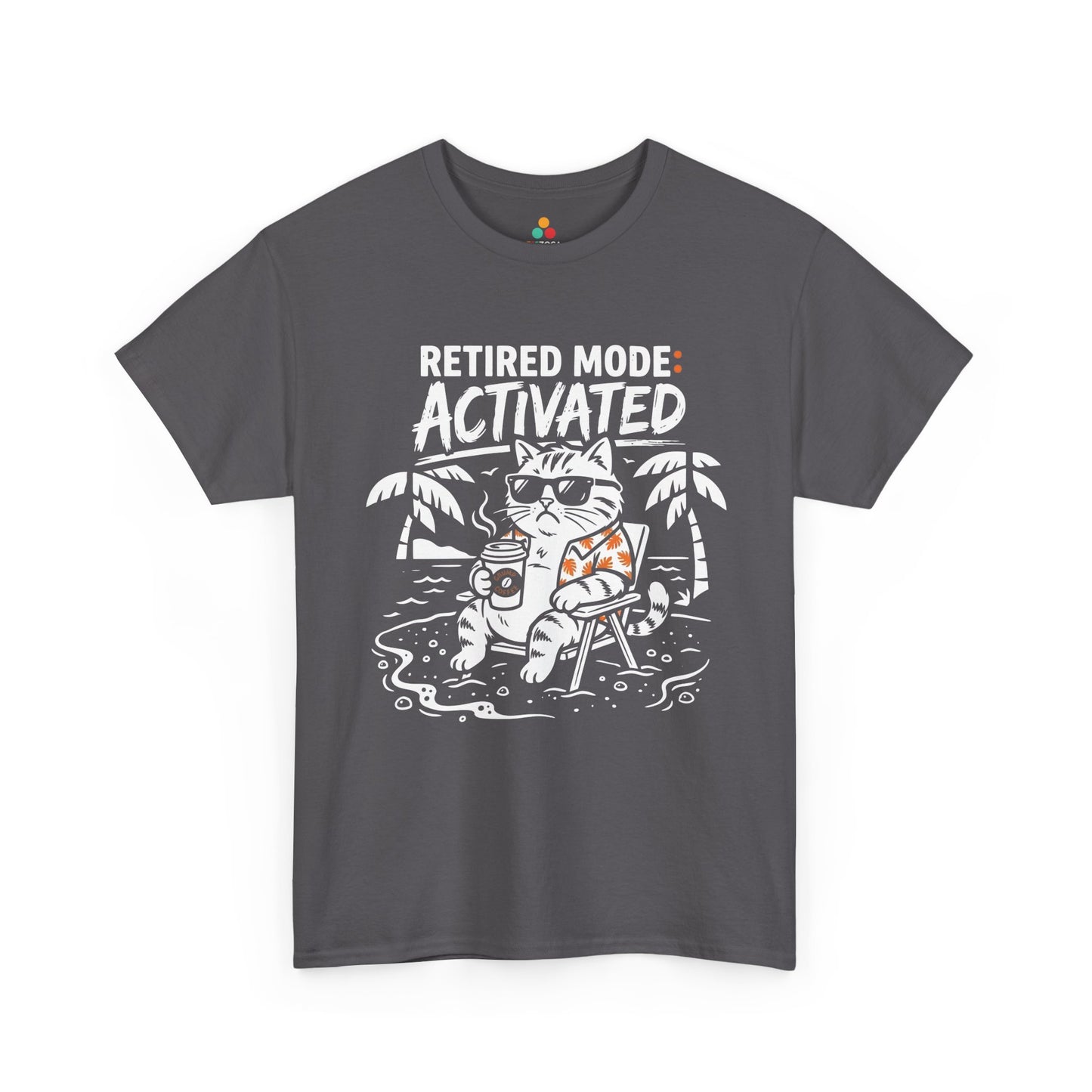 Funny Retired Cat Dad Energy Graphic Unisex T-shirt Gift | TEEZOCA 