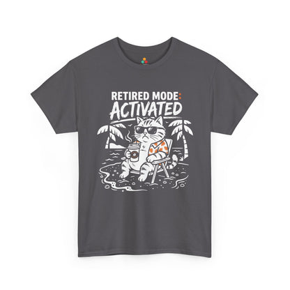 Funny Retired Cat Dad Energy Graphic Unisex T-shirt Gift | TEEZOCA 
