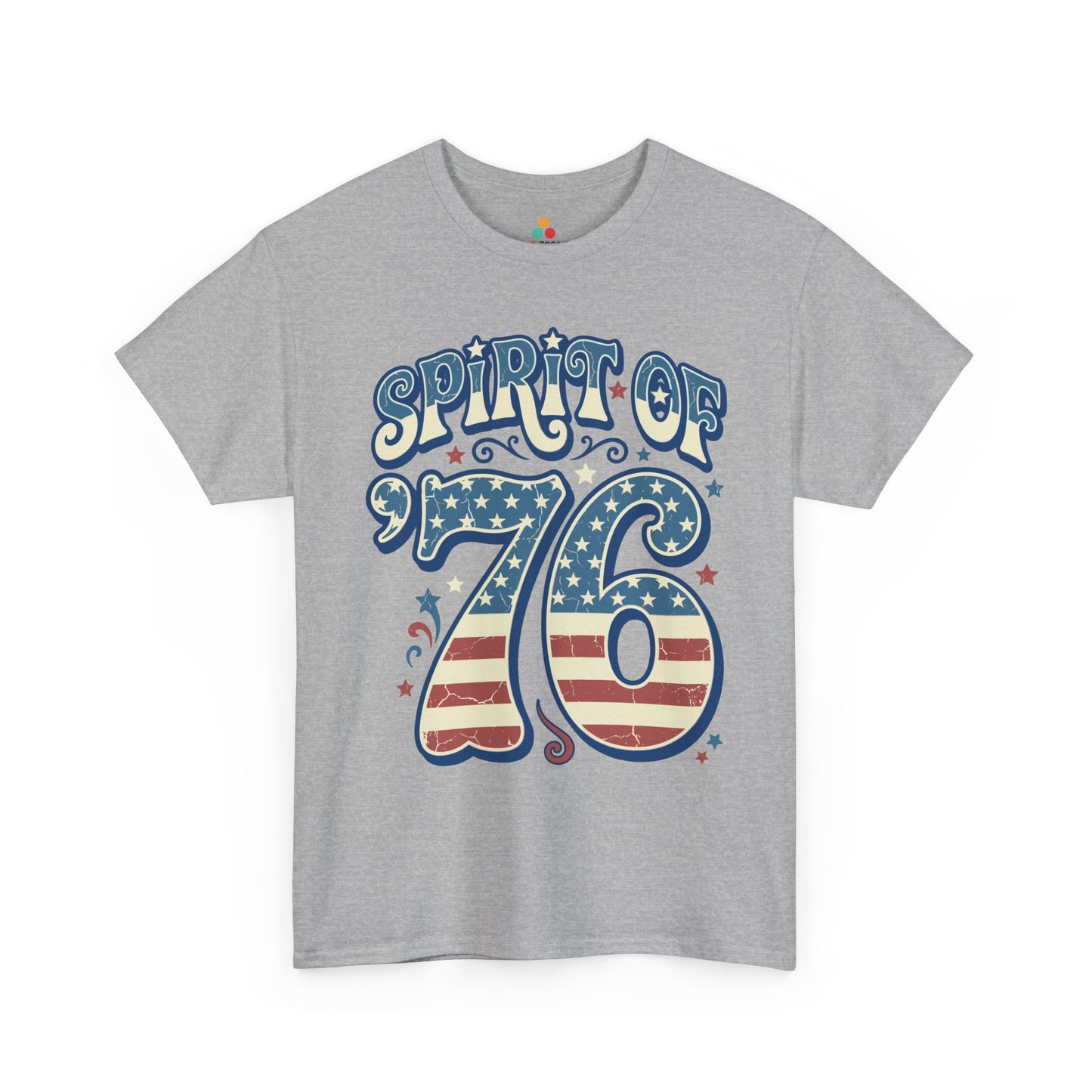 Revolutionary War Shirt Spirit of 76 Vintage Americana T-shirt Gift | TEEZOCA americana graphic tee T-shirt with Spirit of America artwork for Independence Day and America 250 celebrations.

