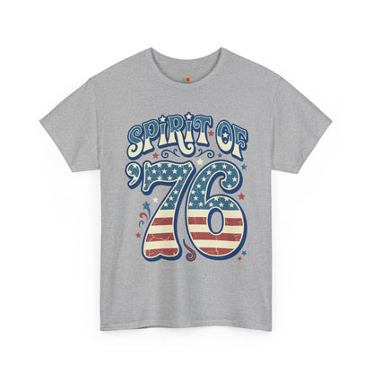 Revolutionary War Shirt Spirit of 76 Vintage Americana T-shirt Gift | TEEZOCA americana graphic tee T-shirt with Spirit of America artwork for Independence Day and America 250 celebrations.
