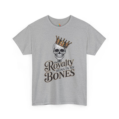 Royalty Runs in My Bones Skull Crown Graphic Unisex T-shirt | TEEZOCA 
