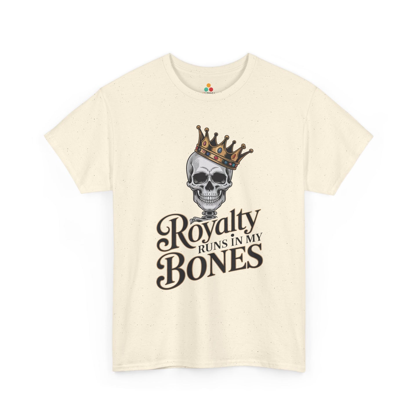 Royalty Runs in My Bones Skull Crown Graphic Unisex T-shirt | TEEZOCA 