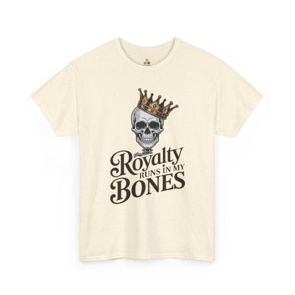 Royalty Runs in My Bones Skull Crown Graphic Unisex T-shirt | TEEZOCA 