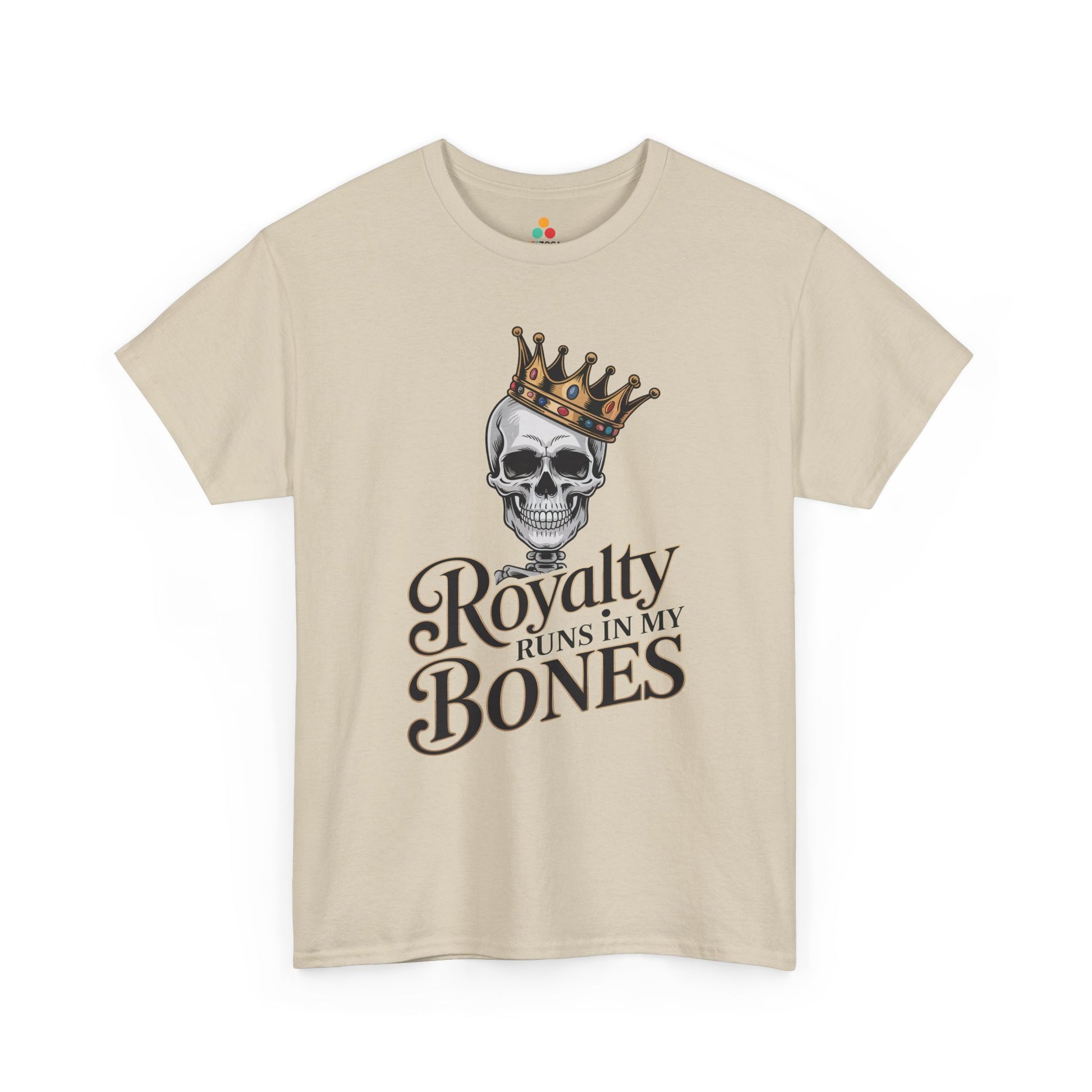 Royalty Runs in My Bones Skull Crown Graphic Unisex T-shirt | TEEZOCA 