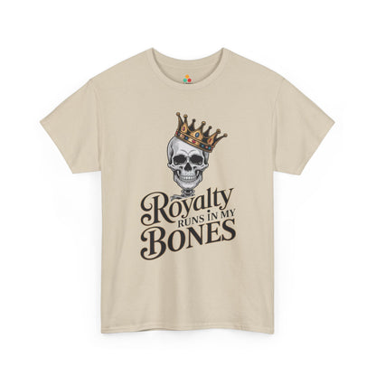 Royalty Runs in My Bones Skull Crown Graphic Unisex T-shirt | TEEZOCA 