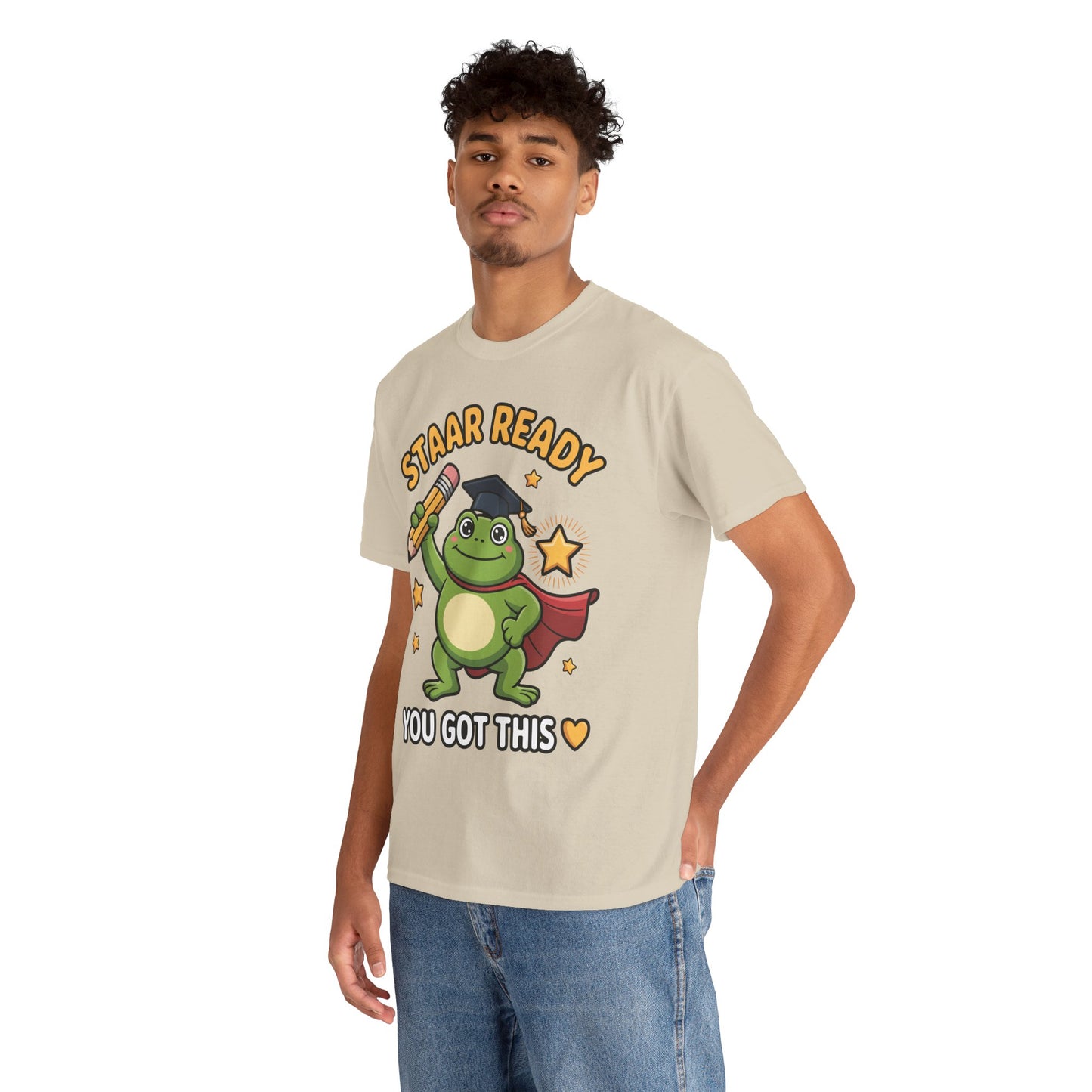 STAAR Test Shirt Cute Frog Ready Graphic Unisex T-shirt | TEEZOCA 
