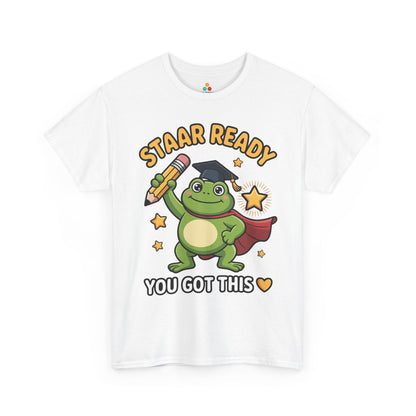 STAAR Test Shirt Cute Frog Ready Graphic Unisex T-shirt | TEEZOCA 