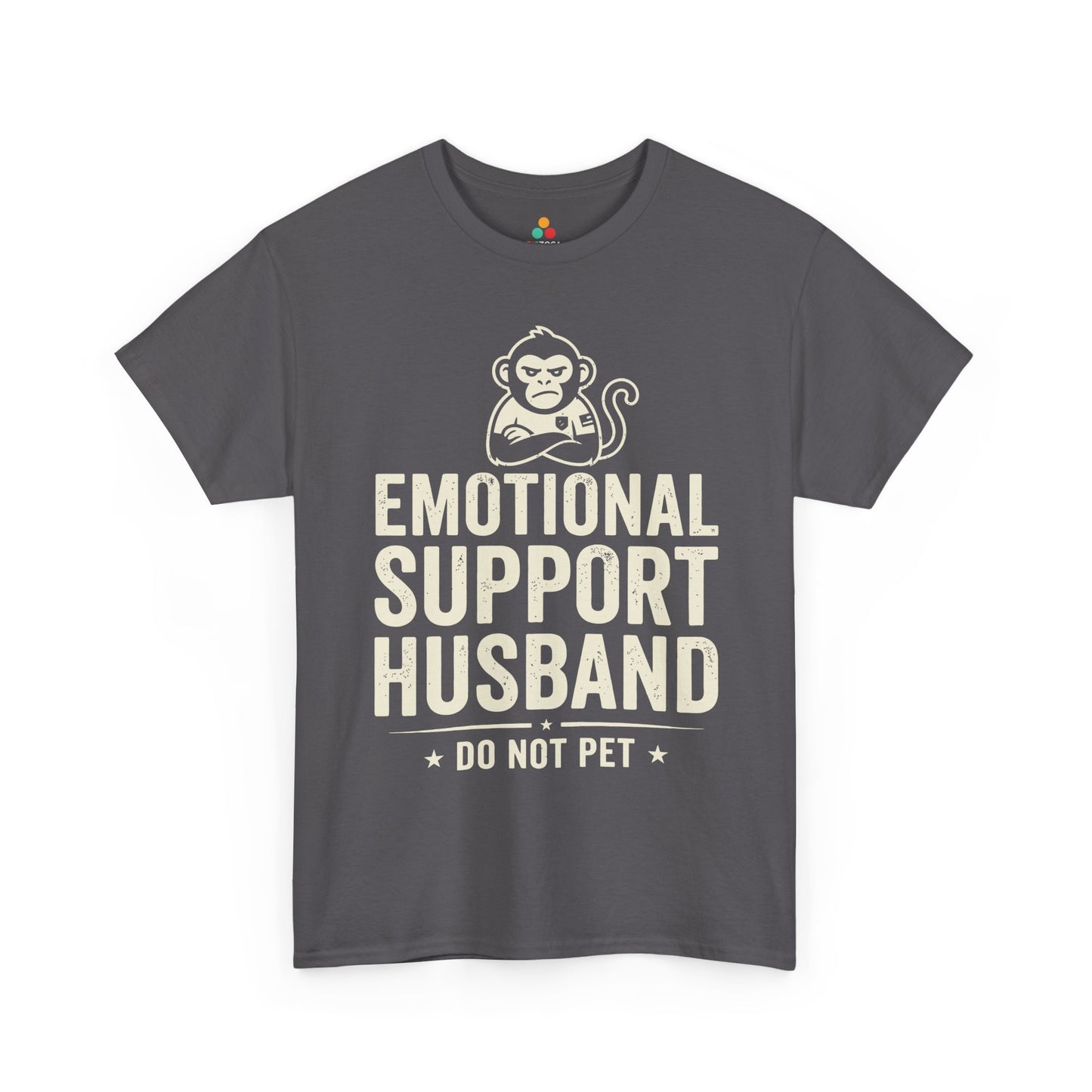 Emotional Support Husband Do Not Pet Funny Husband Unisex T-shirt | TEEZOCA 