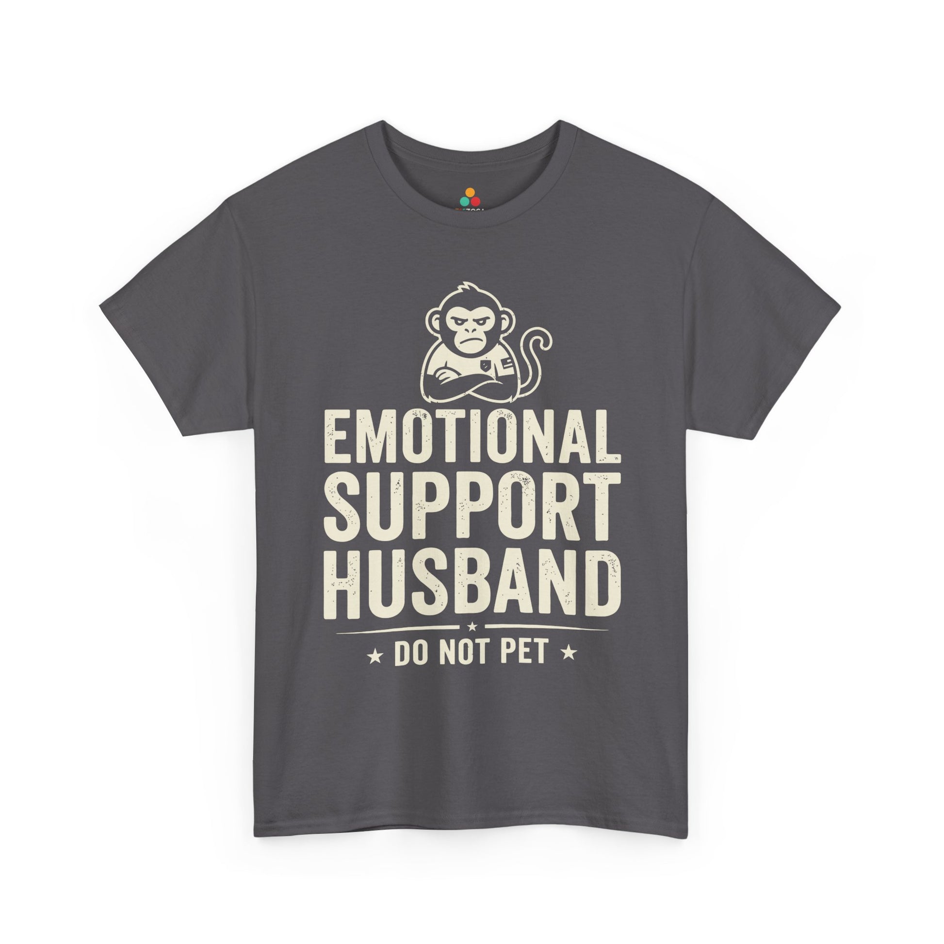 Emotional Support Husband Do Not Pet Funny Husband Unisex T-shirt | TEEZOCA 