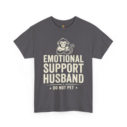 Emotional Support Husband Do Not Pet Funny Husband Unisex T-shirt | TEEZOCA 