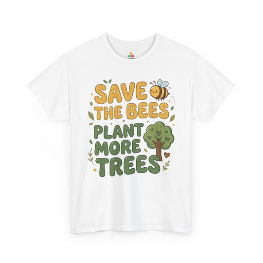 Save the Bees Plant More Trees Cute Eco Unisex T-shirt | TEEZOCA 