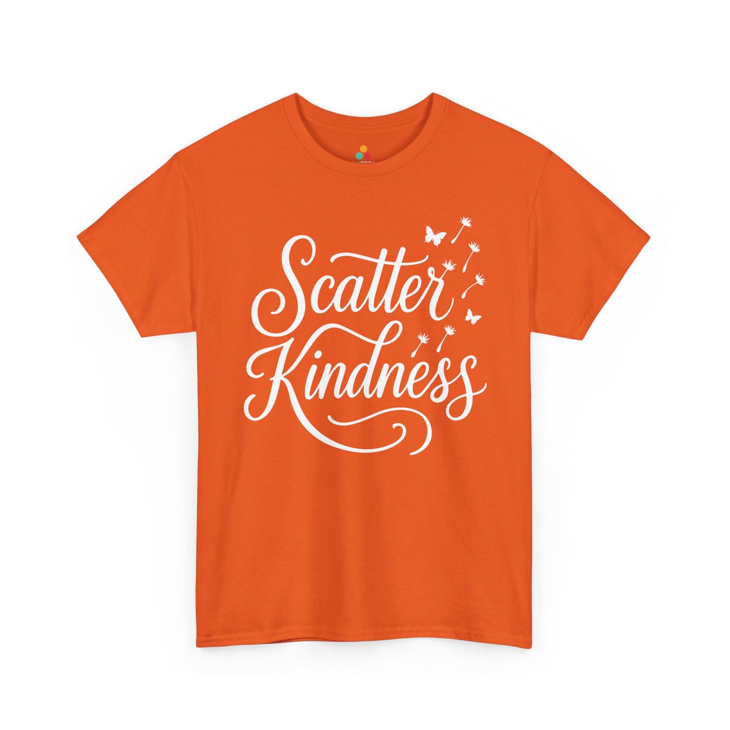 Scatter Kindness Unity Day Orange Anti-Bullying Unisex T-shirt | TEEZOCA Scatter Kindness Unity Day Unisex T-shirt with dandelion and butterfly design