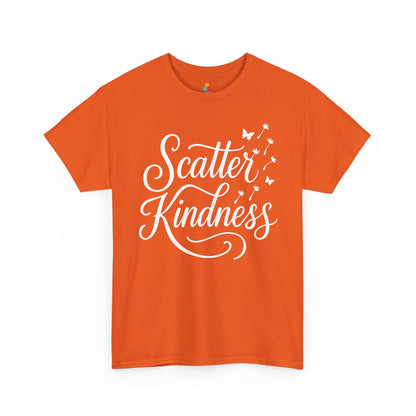 Scatter Kindness Unity Day Orange Anti-Bullying Unisex T-shirt | TEEZOCA Scatter Kindness Unity Day Unisex T-shirt with dandelion and butterfly design