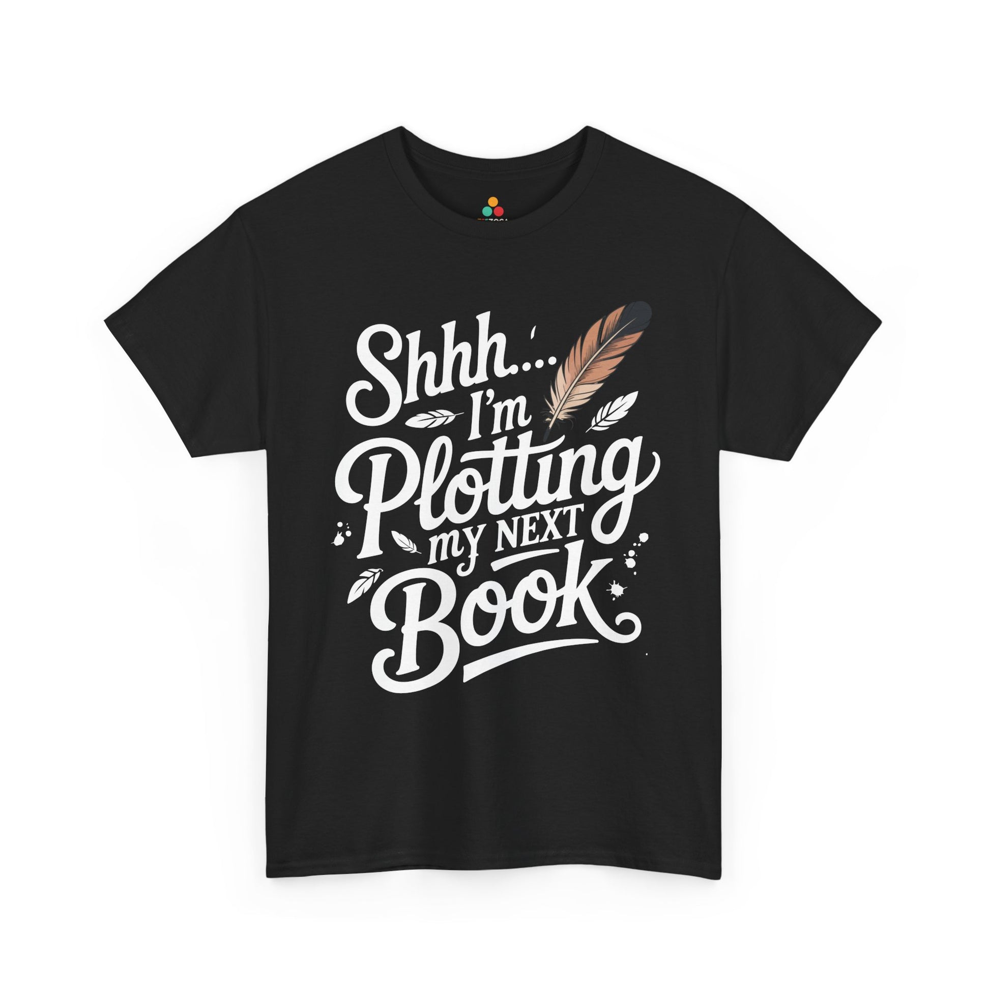 Shhh I'm Plotting My Next Book Unisex T-shirt for Readers | TEEZOCA introvert reader quote Unisex T-shirt aesthetic graphic