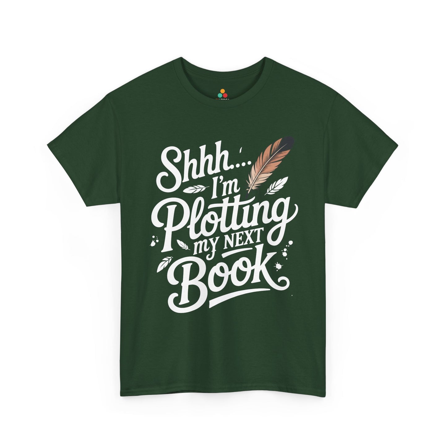 Shhh I'm Plotting My Next Book Unisex T-shirt for Readers | TEEZOCA plotting my next book quote Unisex T-shirt for authors