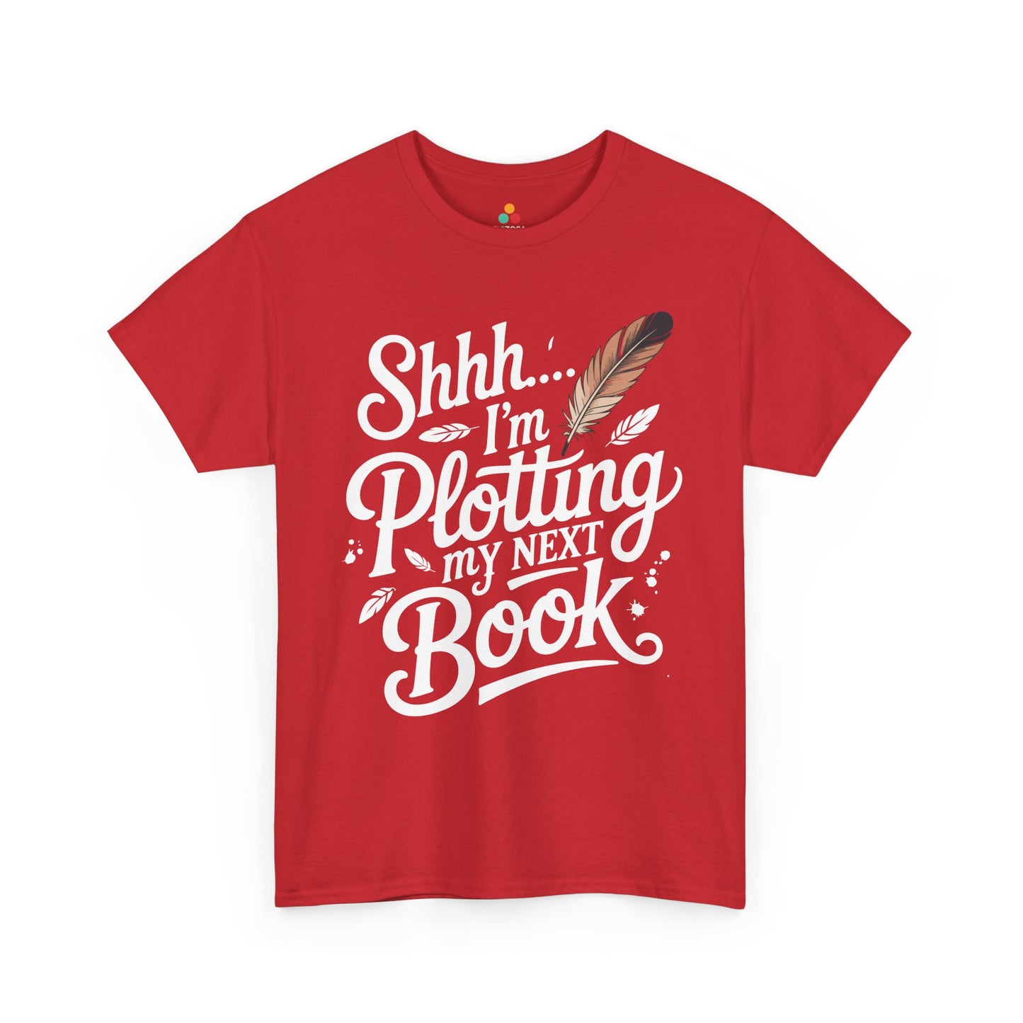 Shhh I'm Plotting My Next Book Unisex T-shirt for Readers | TEEZOCA writer humor typography Unisex T-shirt streetwear style