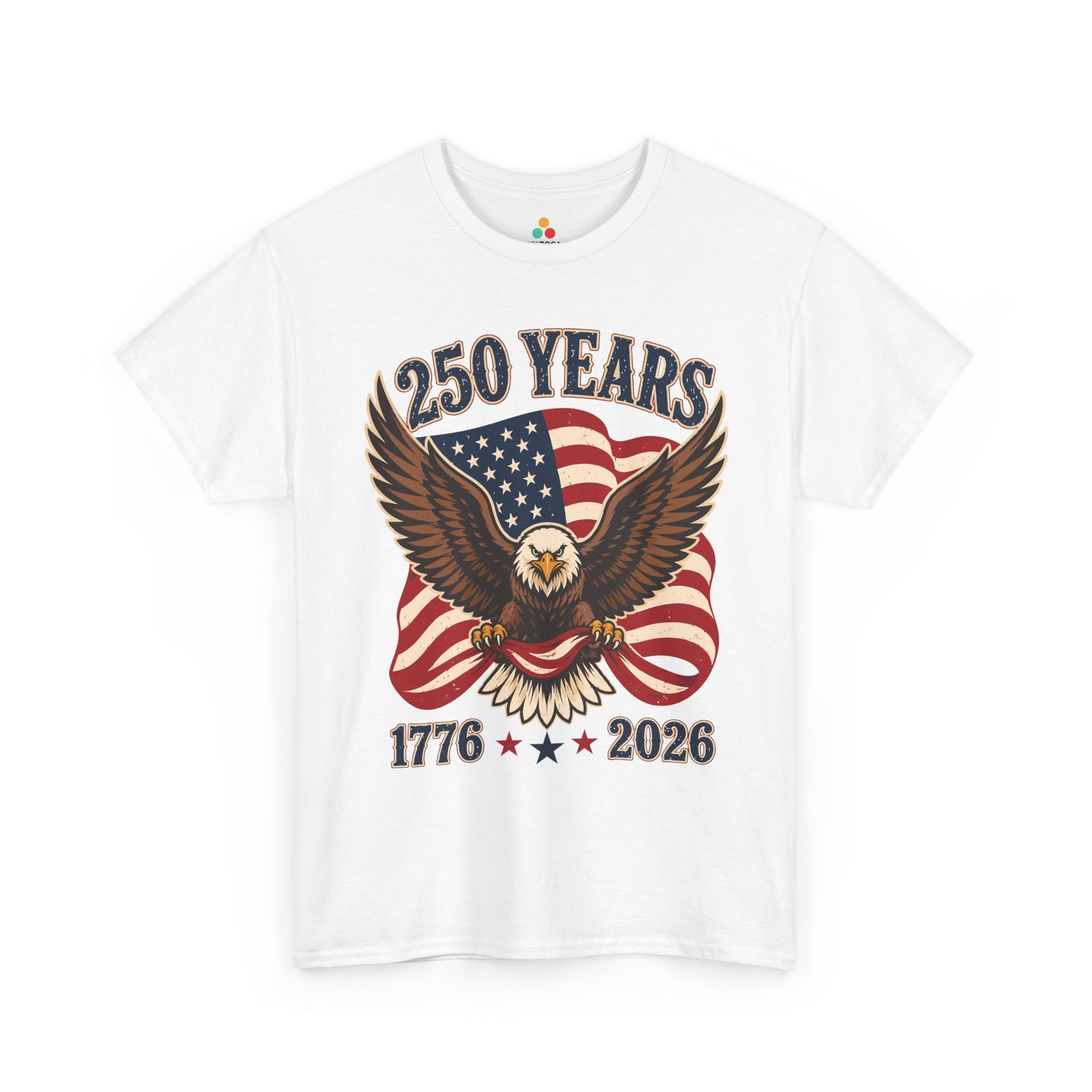Shop Patriotic Clothing by TEEZOCA for 4th of July parades, America 250 events, dads, veterans, and men who want 1776 to 2026 eagle-and-flag pride.
