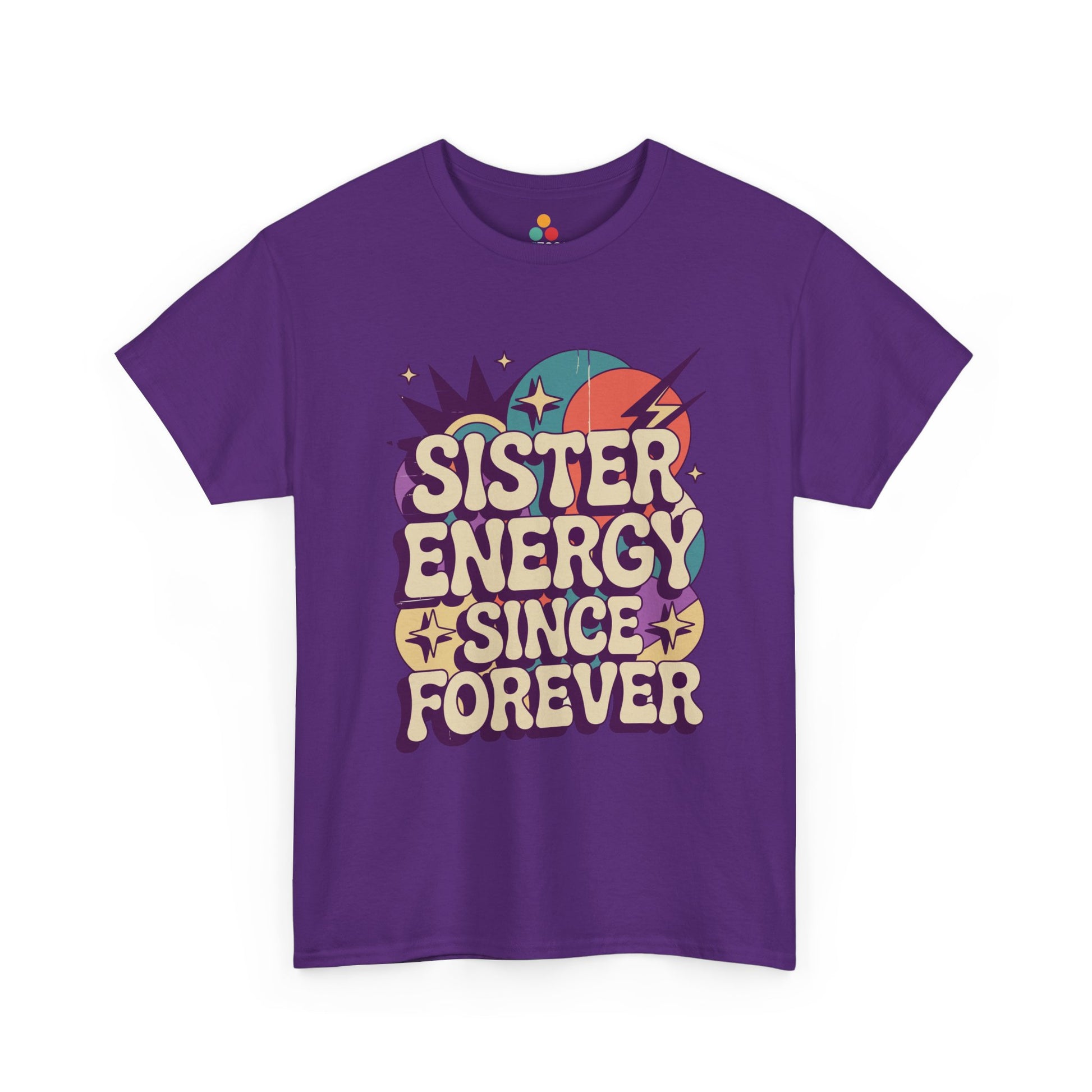 Sister Energy Since Forever T-Shirt – Retro Psychedelic Tee | TEEZOCA 