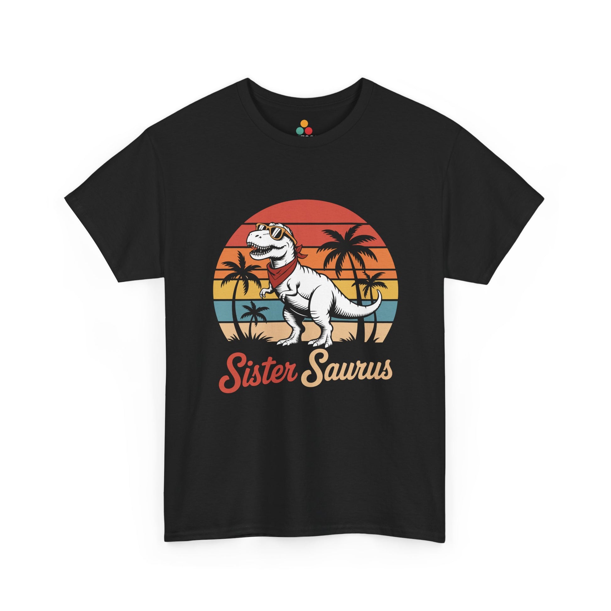 Sister Saurus T-Shirt – Vintage Dinosaur Sibling Gift | TEEZOCA 
