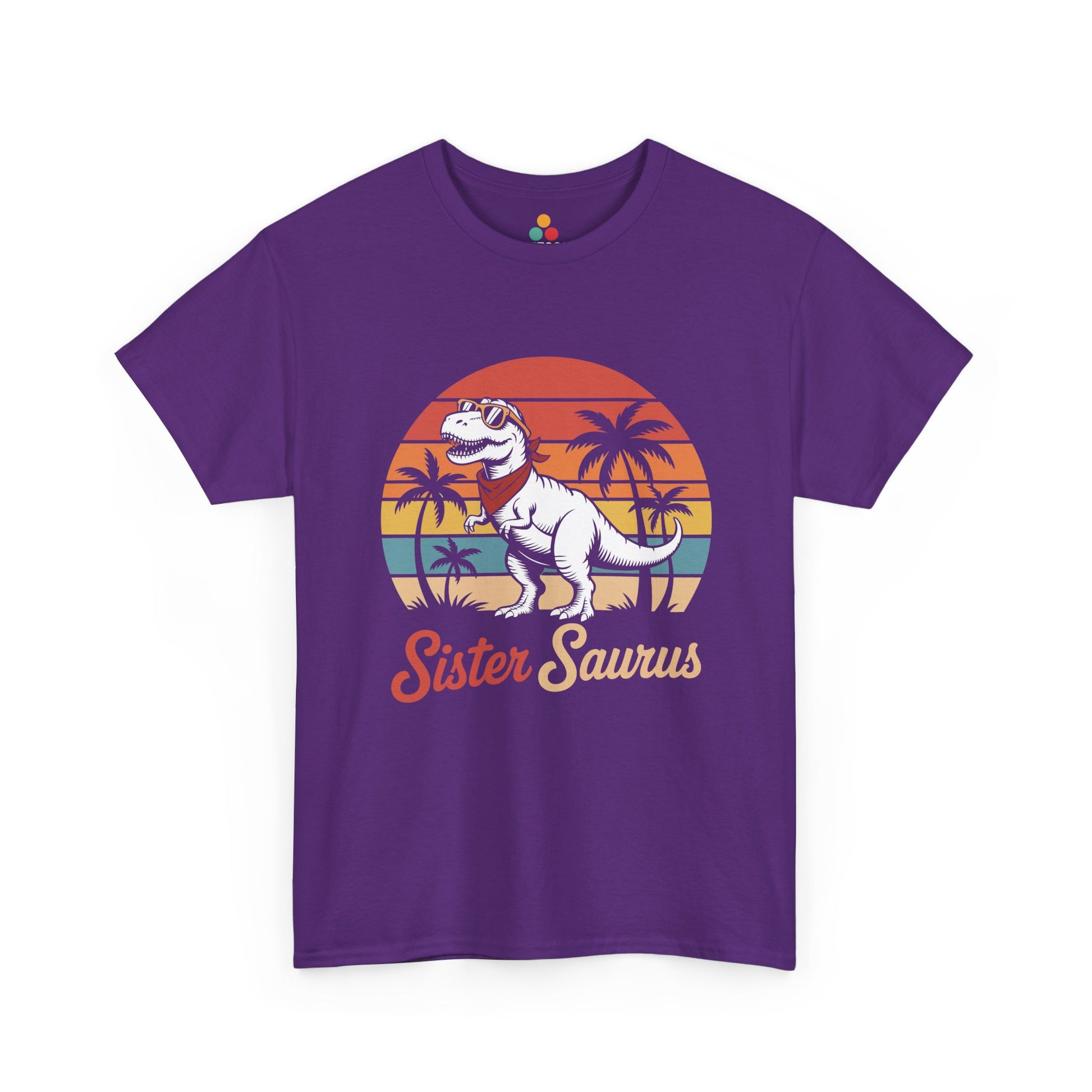 Sister Saurus T-Shirt – Vintage Dinosaur Sibling Gift | TEEZOCA 