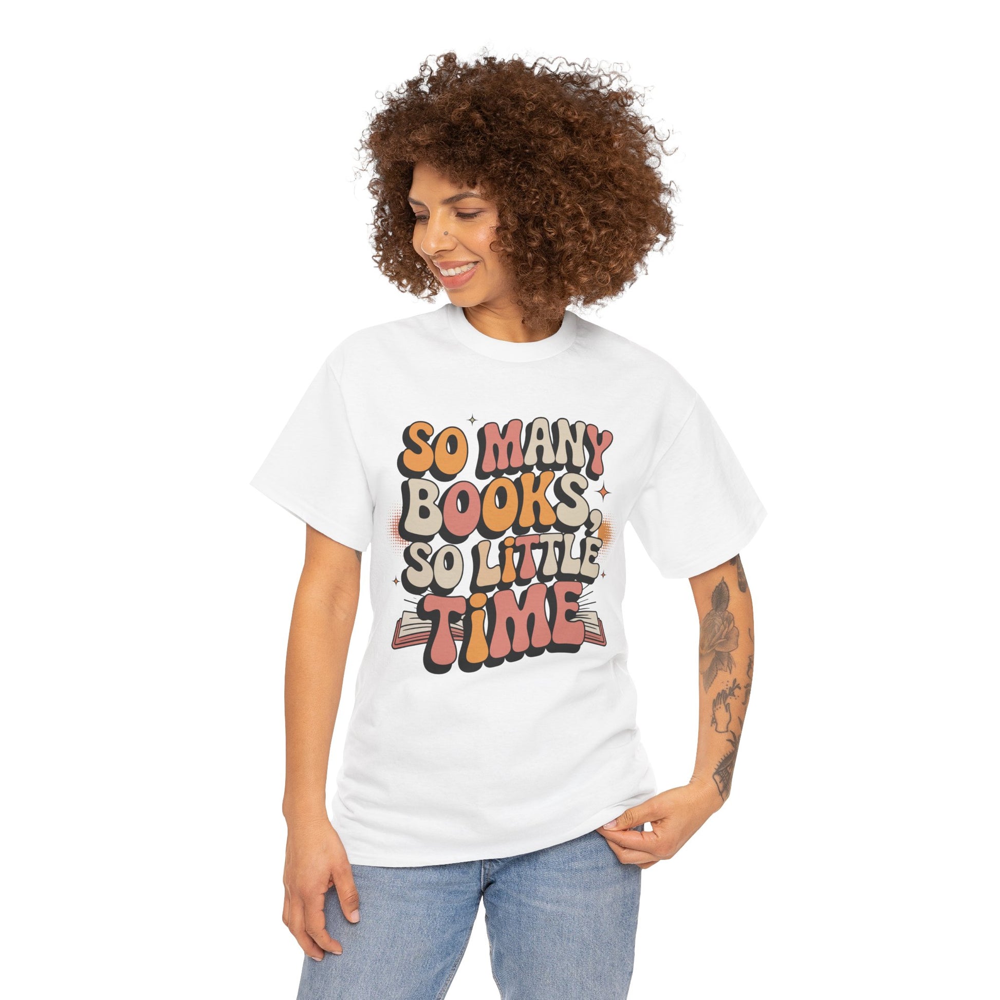 So Many Books So Little Time Retro Unisex T-shirt | TEEZOCA 