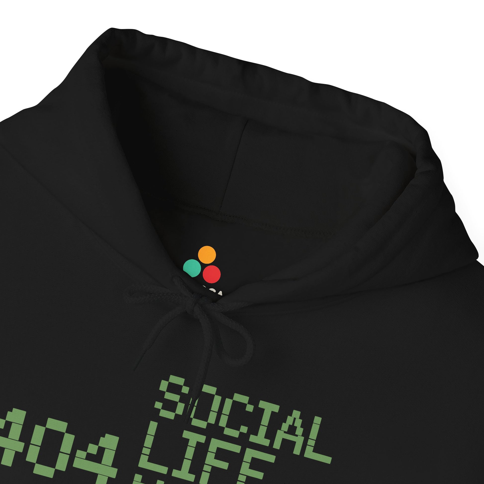 Social Life Not Found Unisex Heavy Blend Hoodie | TEEZOCA Social Life Not Found text design Unisex Heavy Blend Hoodie