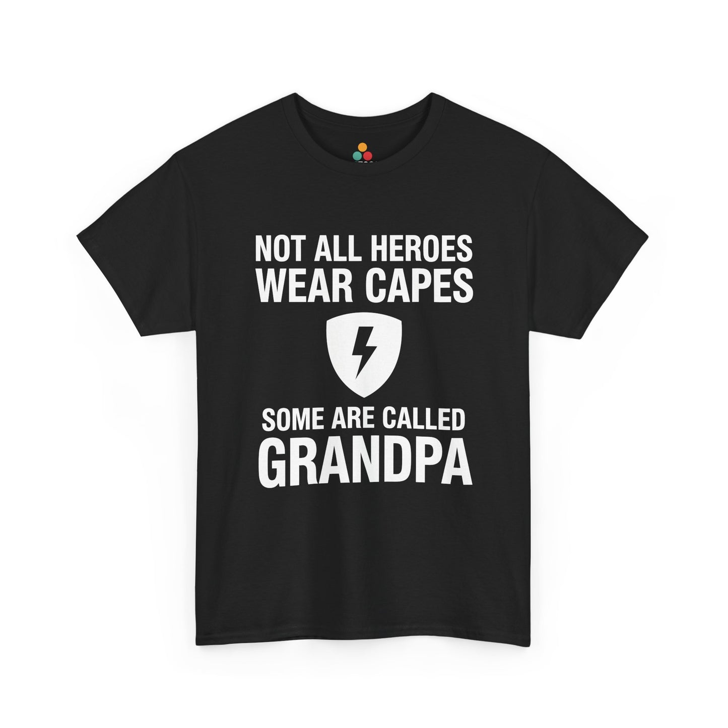 Some Are Called Grandpa Black T-Shirt – Hero Shield Gift for Grandfather | TEEZOCA 